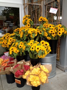 Flowers Outside Store